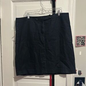 Talbots Dark Denim Mini Skirt